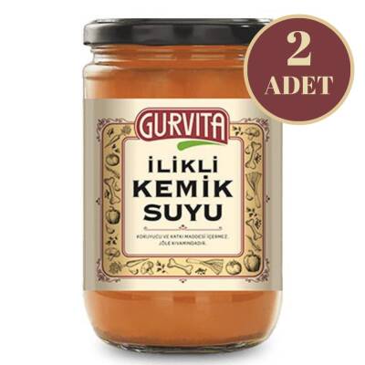 Gurvita İlikli Kemik Suyu Sebzeli 660 Ml 2'li - 1