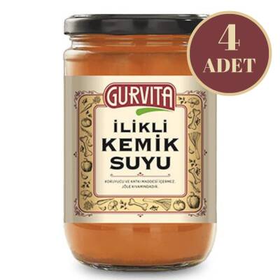 Gurvita İlikli Kemik Suyu Sebzeli 660 Ml 4' lü - 1