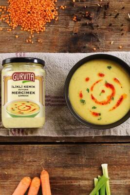 Gurvita İlikli Kemik Suyuna Mercimek Çorbası 660 Ml 4'lü - 2