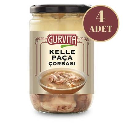 Gurvita Kelle Paça Çorbası 660 Ml 4'lü - 1