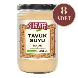 Gurvita Tavuk Suyu Sade 660 Ml 8'li - 1