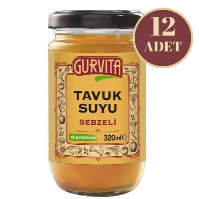 Gurvita Tavuk Suyu Sebzeli 320 Ml 12'li - 1