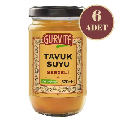 Gurvita Tavuk Suyu Sebzeli 320 Ml 6'lı - 1